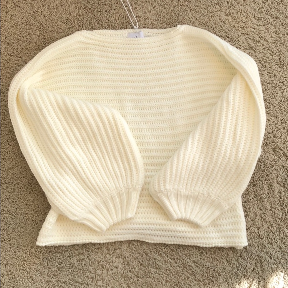 Princess Polly white sweater/jumper